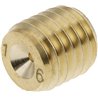 Śruba dławiąca SSM M12 ø 1.6 mm mosieżna
