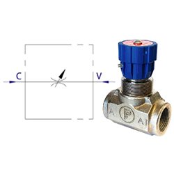Zawór dławiący FPB M-06-PV-P-V-3/8" BSP