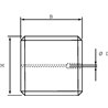 Śruba dławiąca SSM M8 ø 2.0 mm mosieżna