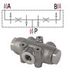 Dzielnik strumienia 1/2"-3/8" 25-40 l/min