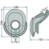 Prowadnica, bieżnia krzywki Fella do wałka 75mm 123445, 163671 zam