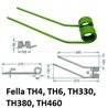 Palec przetrząsacza 370/105/40 fi9,0 mm, prawy, pasuje do Fella