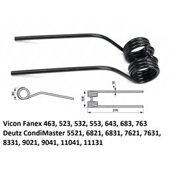Palec zgrabiarki 380/105/60 fi10 mm, pasuje do Deutz-Fahr (1660756486)