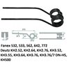Palec zgrabiarki 375/104/51 fi10 mm, pasuje do Deutz-Fahr 10 szt. (czarno-niebieski) 