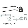 Palec zgrabiarki 385/96/41 fi9,0 mm, pasuje do Deutz-Fahr (kremowy) 