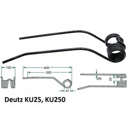 Palec zgrabiarki 410/92/41 fi9,0 mm, lewy, pasuje do Deutz-Fahr 16502741