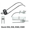 Palec zgrabiarki 486/81/40 fi8,0 mm, pasuje do Deutz-Fahr 06580259