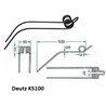 Palec, ząb zgrabiarki 530/90/41 fi9,0 mm, oryginał Deutz-Fahr VF06581134 Deutz Fahr 9006581134005