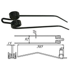 Palec zgrabiarki 585/92/40 ff10 mm, pasuje do Deutz-Fahr (1660370086)