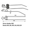 Palec, ząb zgrabiarki 630/93/40 fi9,0 mm, oryginał Deutz-Fahr VF1650433386 Deutz Fahr 9650433386007