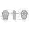 Multiplikator 1:3,0 -BG-2/3-1:3 tuleja 1i3/8" Z6/wałek 1i3/8" Z6,4250808783704