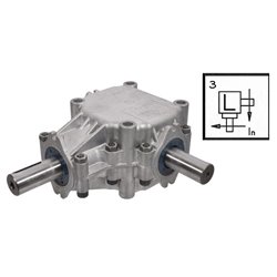 Przekładnia L 1:3 fi25mm/fi25mm sprzęgło jednokierunkowe (9.124.686) Comer L-25A
