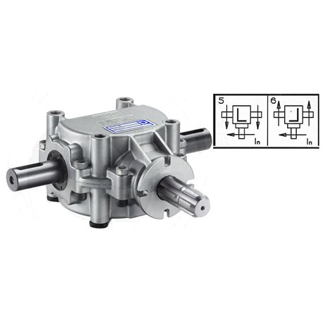Przekładnia T 1:1 1i3/8Z6/fi25mm/f25mm B&P Bondioli&Pavesi