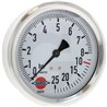 Manometr 0-25bar 1/4" tył, glicerynowy fi100mm