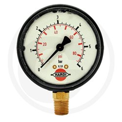 Hardi 280637 Manometr 0-6bar 1/4" dół, glicerynowy fi65mm