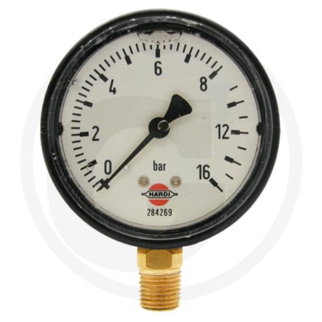 Hardi 284269 Manometr 0-16bar 1/4" dół, glicerynowy fi65mm