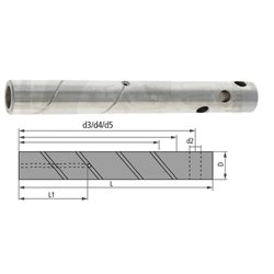 Sworzeń 45x155 ze smarowanim 42CrMo4