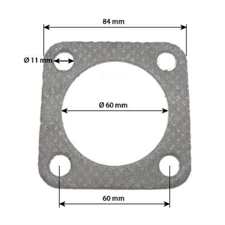 Uszczelka tłumika fi60 60/60