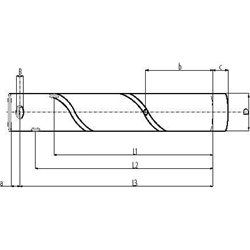 Sworzeń 25x200 mm Kramp