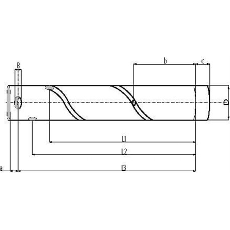 Sworzeń 25x200 mm Kramp