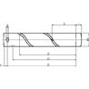 Sworzeń 40x260 mm Kramp