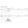 Ucho zaczepu 905 mm BPW