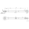 Ucho dyszla, K6 40 x 800 mm BPW