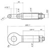 Ucho zaczepu, obrotowe 52 mm L-325 10 t