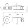 Ucho zaczepu, obrotowe 52 mm L-385 15 t