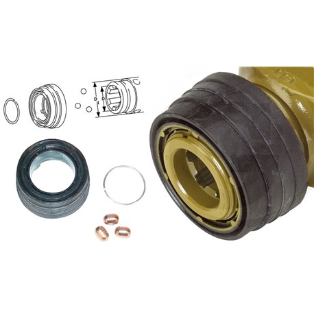 Zabezpieczenie widłaka Walterscheid, 1i3/8" Z6, 1i3/8" Z21