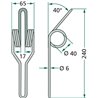 Palec zagarniający 6x240 Hassia, Lemken