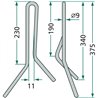Palec zagarniający Hassia, Lemken D8 HASSIA D054939