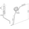 Hassia 3537056 Palec zagarniający, tylny, 9 mm Lemken 8719607010689