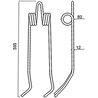 Palec zagarniający, 12 mm Kuhn