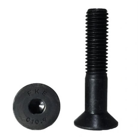 Śruba M16x80 kl.10.9 imbus stożek półgwint czarna