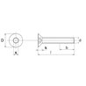 Śruba M16x80 kl.10.9 imbus stożek półgwint czarna