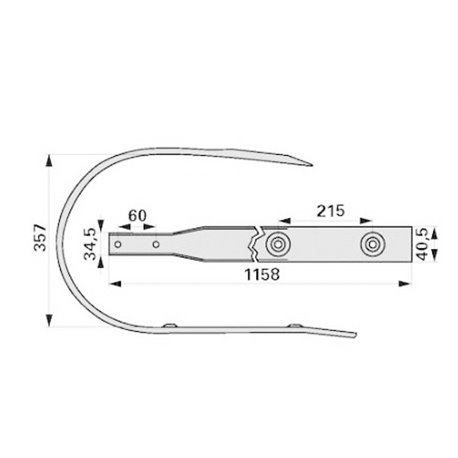 Obsada zgarniacza 270056480 Krone 3339-270056480