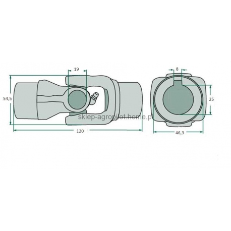 06229882 Deutz Fahr przegub kompletny do zgrabiarki kh 2,4,6