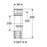 Element gumowy sprzęgła (4) LF50 60SH fi100/165/200