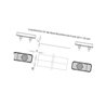 Lampa tylna zespolona, diodowa, lewa W66L 12/24V NR 312KR
