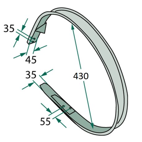 Osłona podbieracza Welger 430mm RP 15 2a