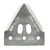 Nożyk kosy 2,7mm, szer.76/51,6 dł.80,0mm -nit 6,5/15 górnoryflowany gruby ząb Schumacher 10961.06,