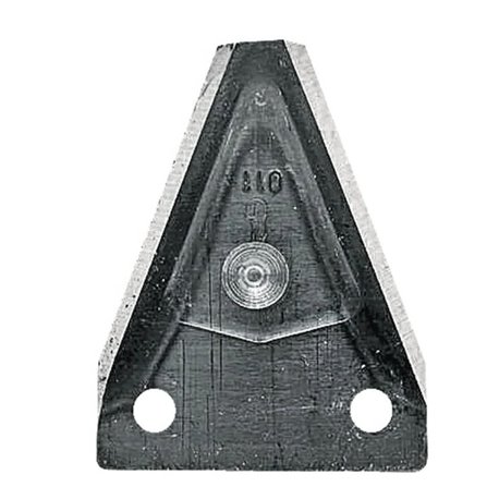 Nożyk kosy ESM 2,5mm, szer.58/38 dł.76mm -nit 6,4/11