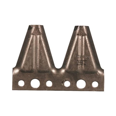 Nożyk kosy ESM 2,0mm, szer.51/31 dł.mm -nit 6,3/ -25szt. podwójny
