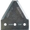 Nożyk kosy 3,0mm, szer.76/51,5mm dł.80mm -nit 6,5/ górnoryflowany droby ząb Schumacher 10991.05, Pro-Cut