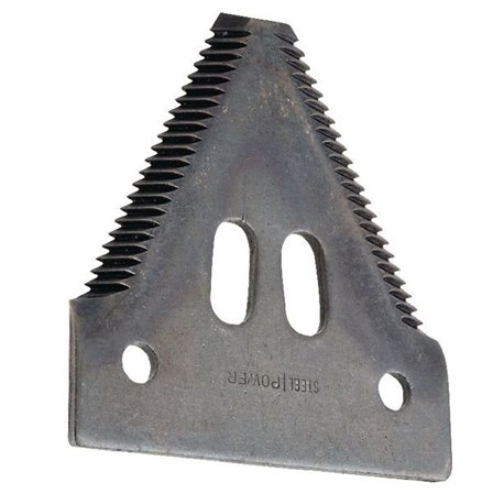 Nożyk kosy 2,7mm, szer.76/51,5 dł.81mm -nit 6,5/15-25szt. górnoryflowany droby ząb 