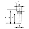 ADR 903C20L1 Śruba koła M20x1,5x80 osadzenie 21,5