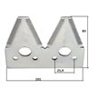 Nożyk kosy 2,7mm szer. 101/25,4  dł.83mm - nit 6,3 górnoryflowany Schumacher 80011.01