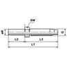 Końcówka gwintowana DN04 4 mm Kramp