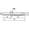 Końcówka gwintowana DN04 6 mm Kramp